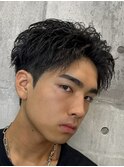 王道アップバング/フェザーショート/フェザーパーマ/短髪