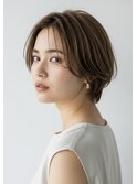 シースルーショートボブ
