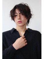 ツーダブル 大阪梅田(WW..)&nbsp;ツイストスパイラルパーマツーブロック刈り上げメンズマッシュ