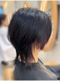 インナーカラー×ウルフスタイル◎20代30代小顔カット