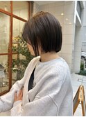 顎ラインボブ/コンパクトボブ/顔まわりレイヤーボブ