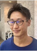 【戸田公園5分/メンズバーバー】アップバングスタイル