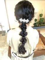 ヘアアンドメイクフリッシュ(HAIR&MAKE FRISCH)&nbsp;ヘアセット　編みおろし