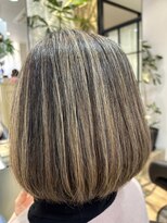 ジュイール 富士見ヶ丘(jouir)&nbsp;富士見ヶ丘ショートイルミナカラー顔周りレイヤーカット白髪染め