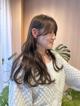 【哉汰】オリーブベージュ/ブリーチ無し/顔周りカット20代