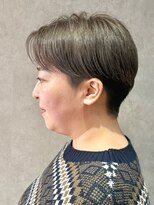 エンクス(enx)&nbsp;着物ヘア/ダークアッシュ/ミディアムレイヤーカット/鶴ヶ峰YM125