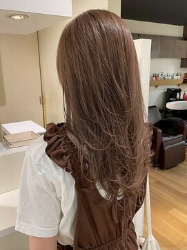 ラファンス 栗林店(LaFENCE) 艶髪/アッシュブラウン/レイヤーカット/髪質改善