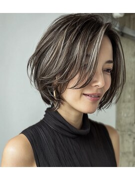 シカタリト 鎌倉(CICATA LiTo) 小顔ボブ＃ショート＃ボブ＃３０代＃４０代#白髪ぼかし