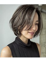 シカタ シーカ 鎌倉(CICATA/ShIKA.) 小顔ボブ#ショート#ボブ#30代#40代#白髪ぼかし