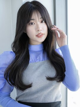 マカロン 伊勢崎店(MACARON) 黒髪/グレーベージュ/レイヤーロング/前髪パーマ/伊勢崎8