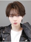ナチュラルツーブロックシースルーフェザー