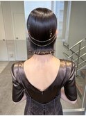 ボブアレンジ　タイトヘア