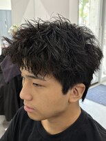 レボ 神宮寺店(Revo) 金沢メンズショート。スパイキーショート ピンパーマ