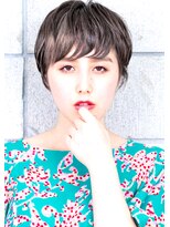 ヘアサロン ガリカ 表参道(hair salon Gallica)&nbsp;☆ 毛束感  & デザインカラーグレージュ ☆オン眉 小顔 short ☆