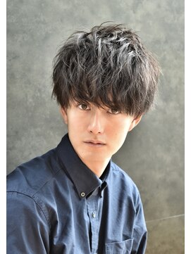 リップスヘアー 銀座(LIPPS hair) ツイストラフ無造作パーマイメチェンマッシュツーブロ刈り上げ
