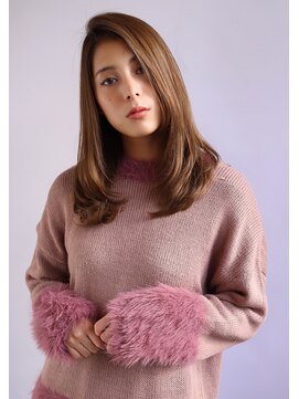 ココペリヘアー 【Cocopeli  heir】ツヤ感セミロング×グレージュ