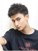 ワイルドツーブロック束感モヒカンショート