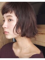 コス(kos)&nbsp;大人可愛い/ココアベージュ/グレージュカラー/ボブウルフ/黒髪