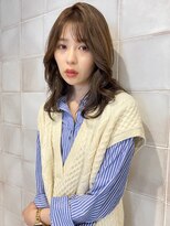 アフロディーテ 銀座(APHRODITE GINZA) 前髪/こなれミディ/ウェーブパーマ/アンブレラカラー/銀座