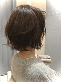 セミショート+インディゴベージュ