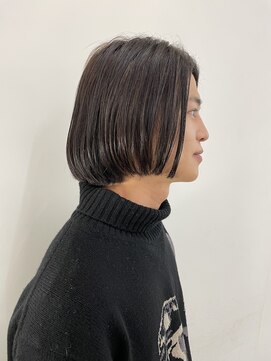 エンドリンク(endlink) メンズ、あごラインボブ。