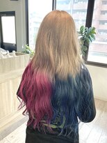 コワファーストナガサキシャンプーボーイ(COIFF1RST NAGASAKI SHAMPOO BOY)&nbsp;ホワイトベージュ×グラデーションツートンカラー