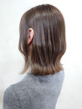 アロマ ヘアルーム 池袋店(AROMA hair room) デザインカラー シルキーベージュハイライトボブ/池袋/池袋東口