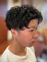 スカイ 亀戸店 (sky)&nbsp;ハイライト/マッシュパーマ/アッシュブラック<理容室>[亀戸]