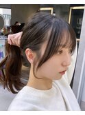 韓国レイヤー/韓国風/ボブ/髪質改善/黒髪/ブリーチなし〔池袋〕