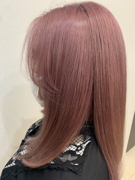 タクミフォーヘアー(TAKUMI for hair) 淡いピンクのハイトーンカラー