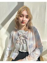 ローウェ 二子玉川(Louwe)&nbsp;ボブ/大人かわいい/フェザーバング/透け感グレージュ