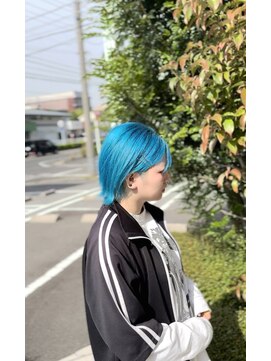 カルム(calme) シアンブルー/ダブルカラー