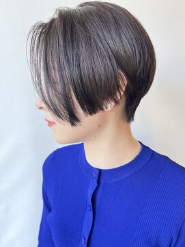 モリオフロムロンドン 原宿本店(morio from London) 【morio原宿】黒髪ショートボブ前髪なしくびれショート