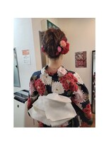 かぐや姫 エルモード フェレ美容室 行徳店 浴衣着付け+ヘアーセット