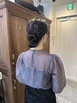 ヘアセット/シニヨン/パーティーヘア/学割/ヘアメイク