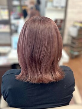 ヘアーショップ エヌアンドエー 幸手店(hairshop N&A) 大人かわいいサラ艶デザインカラー 夏色艶カラーハイライト
