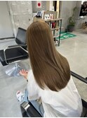 レイヤーぱっつん前髪ステップボーンカットシルキー船橋/韓国