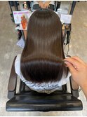 大人かわいいエギョモリミルクティーブラウン ひし形シルエット