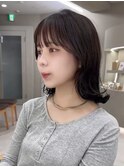 似合わせカットフェミニンロングメルティカラー髪質改善
