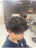 デザインカラー/レイヤーカット/ウェットヘア/オリーブベージュ
