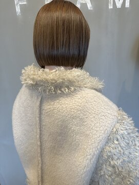 フレーム なんば店(FRAME) ▲ミルクティーベージュ×ボブ