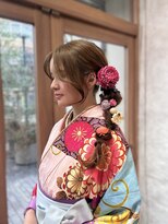 ゼスト 三鷹店(ZEST) フェミニンロングウェーブミディアム着物ヘア成人式卒業式/三鷹