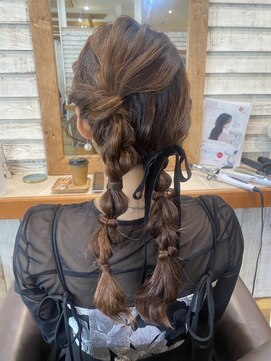 シャルル(charles) アシンメトリー編み下ろし