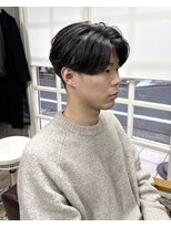 オムファミーユラグ(homme, famille raugh) 毛流れニュアンスパーマ