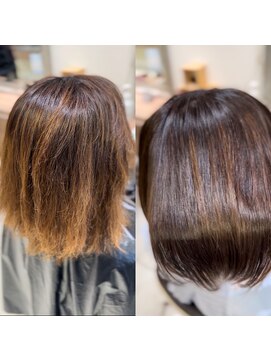 アッシュ 戸田公園店(Ash) 艶髪バレイヤージュストレート