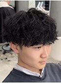 熊本 シャドウパーマ 韓国風 マッシュ MEN'S HAIR