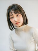 重めのボブでもオトナ可愛い　3