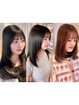 骨格や髪質、ライフスタイルまで計算した似合わせカット♪韓国風レイヤー・くびれヘアでトレンド感を！