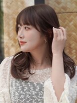 ノイ 銀座(noi)&nbsp;顔周りレイヤーカットくびれヘアミルクティーベージュカラー