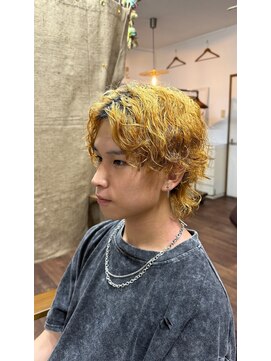 ギルド(Guild) ブリーチパーマ　スパイラルパーマ　メンズウルフ